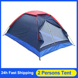 2 Persons Camping Tent Single Layer Beach